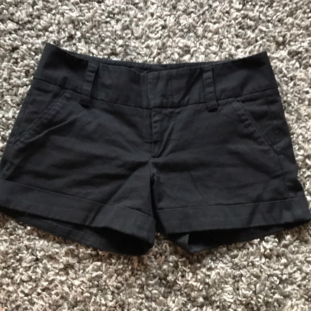 Alice + Olivia Black Shorts